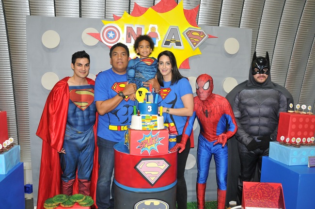 cumpleaños de lego superheroes